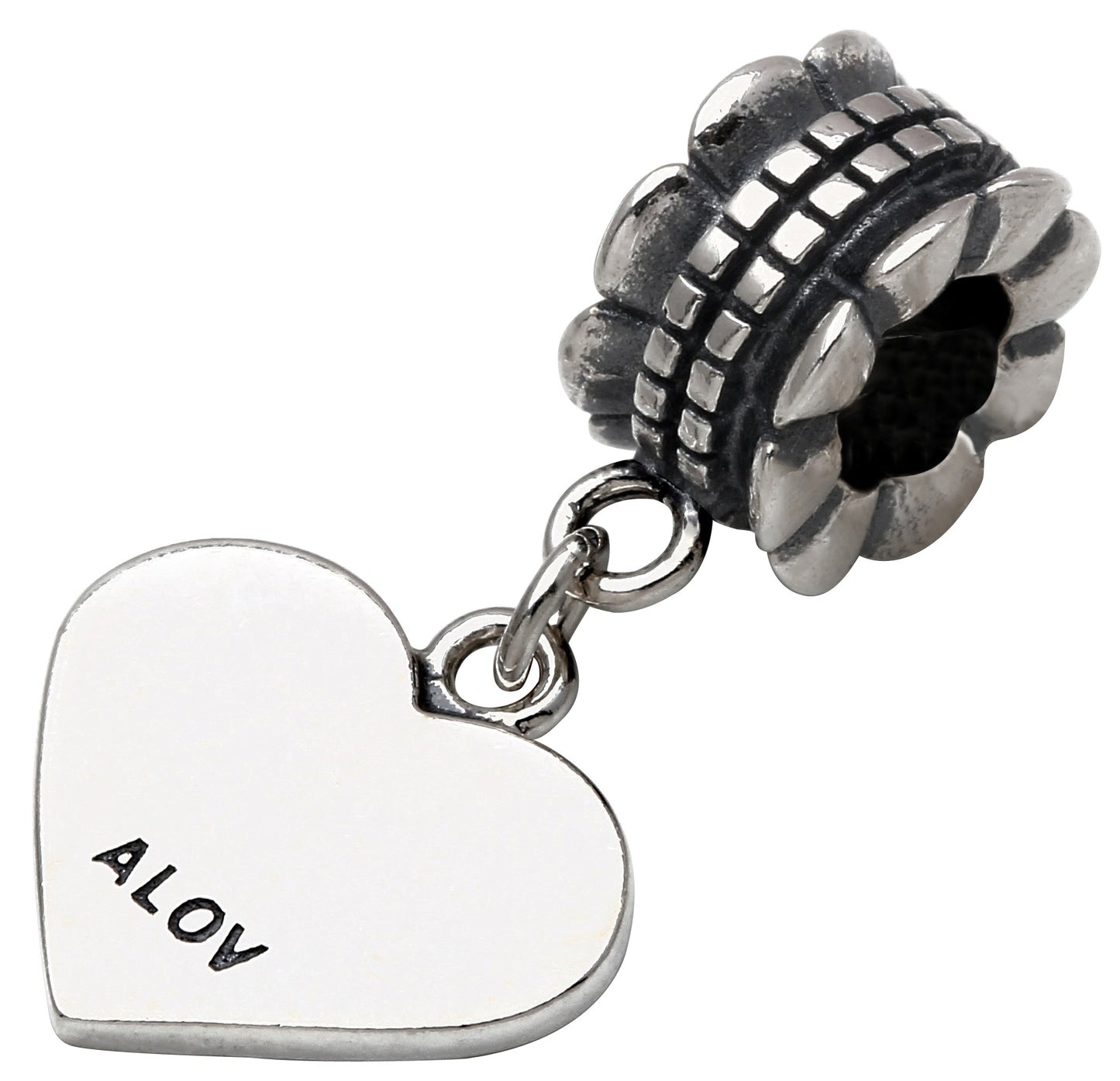 ALOV Jewelry Mothers Day Gifts Sterling Silver Best MOM Ever Dangle Charm Bead