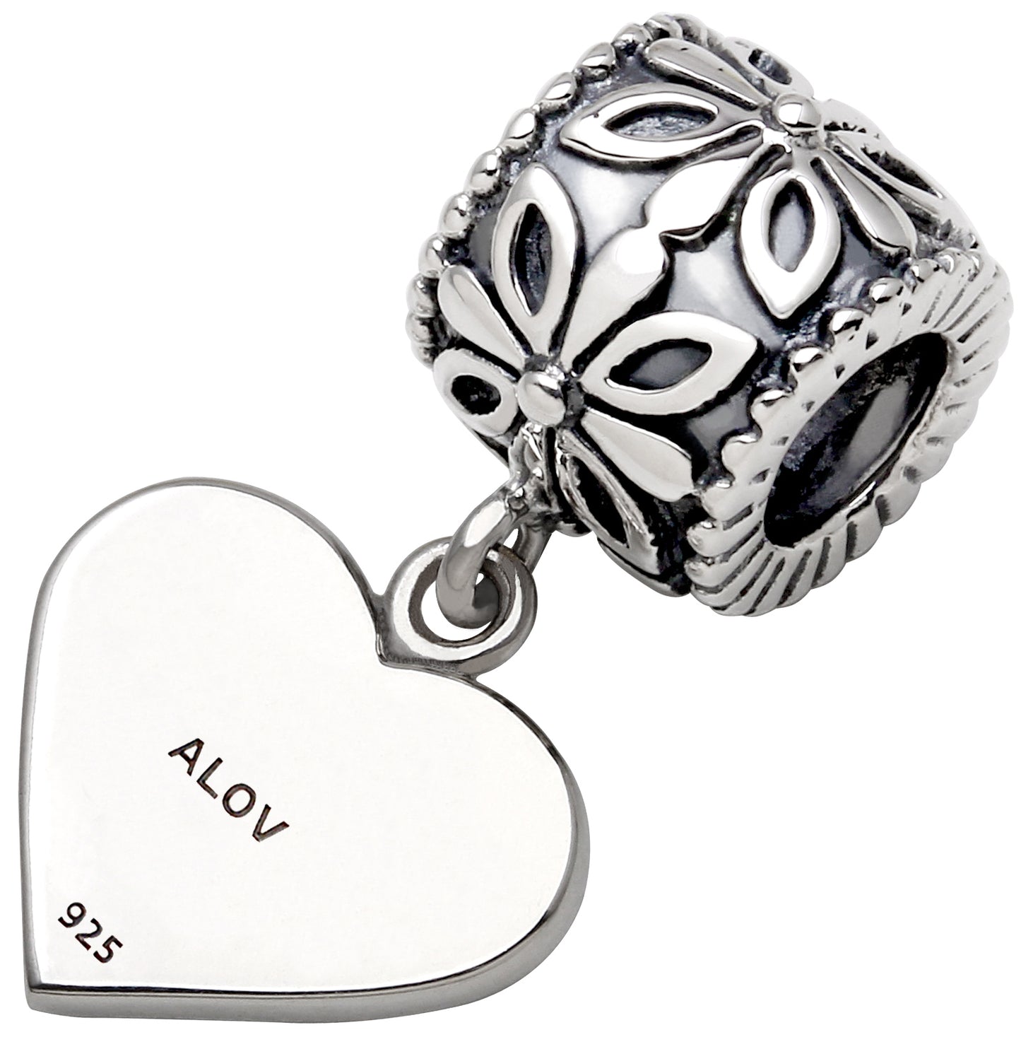 ALOV Sterling Silver "Best Nana Ever" Charm Bead