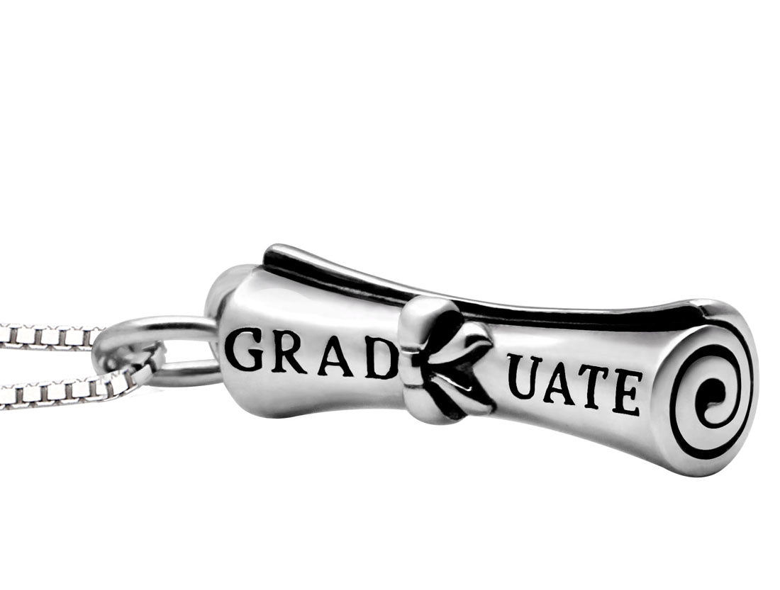 ALOV 珠宝纯银毕业文凭吊坠项链