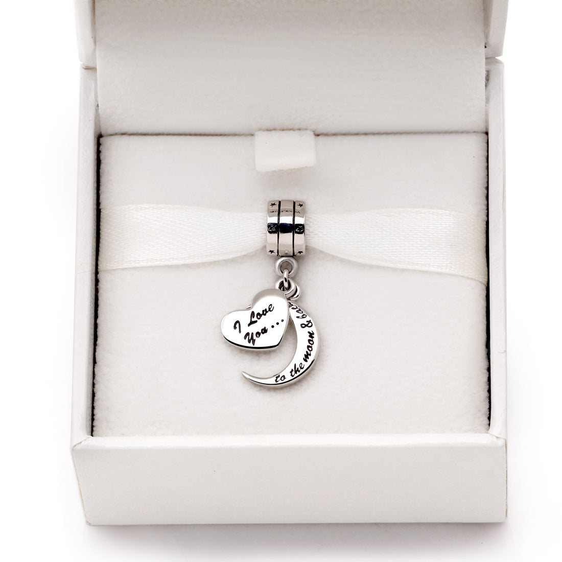 “我爱你到月球再回来”两件式吊坠珠饰 ALOV 纯银