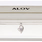ALOV Jewelry Sterling Silver "daughter-in-law" Love Heart Cubic Zirconia Pendant Necklace