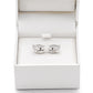 ALOV 珠宝纯银 LOVE 方晶锆石耳钉