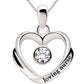 ALOV 珠宝纯银护士帽爱心护士方晶锆石吊坠项链