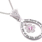 ALOV Jewelry Sterling Silver "every day of my life starts and ends with loving you" Love Cubic Zirconia Pendant Necklace