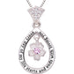 ALOV Jewelry Sterling Silver "every day of my life starts and ends with loving you" Love Cubic Zirconia Pendant Necklace