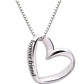 ALOV 珠宝纯银永远的朋友爱心吊坠项链