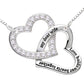 ALOV Jewelry Halskette aus Sterlingsilber mit der Aufschrift „My Dear Wife Love Holds Our Hearts Together“.