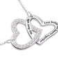 ALOV Jewelry Halskette aus Sterlingsilber mit der Aufschrift „My Dear Wife Love Holds Our Hearts Together“.