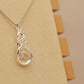 ALOV Jewelry Sterling Silver 30th Birthday Anniversary Lucky Number 30 Cubic Zirconia Pendant Necklace