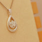 ALOV Jewelry Sterling Silver "You are the only one in my heart" Cubic Zirconia Pendant Necklace