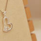 ALOV Jewelry Sterlingsilber-Halskette mit Anhänger „Ich liebe meine Tante für immer“ mit Liebesherz und kubischem Zirkonia