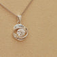 ALOV Jewelry Sterling Silver grandma and grandson Love Heart Cubic Zirconia Pendant Necklace