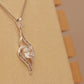 ALOV Jewelry Sterling Silver "always my sister Forever my friend" Love Cubic Zirconia Pendant Necklace