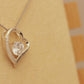 ALOV Jewelry Sterling Silver "loving niece" Love Heart Cubic Zirconia Pendant Necklace
