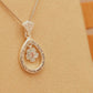 ALOV Jewelry Sterling Silver "every day of my life starts and ends with loving you" Love Cubic Zirconia Pendant Necklace