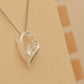ALOV Jewelry Sterling Silver "Daddy's girl" Love Heart Cubic Zirconia Pendant Necklace