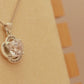 ALOV Jewelry Sterling Silver mother son love forever Cubic Zirconia Pendant Necklace