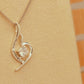 ALOV Jewelry Sterling Silver "mother & son forever love" Cubic Zirconia Pendant Necklace
