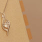ALOV Jewelry Sterling Silver "grandmother granddaughter" Love Cubic Zirconia Pendant Necklace
