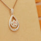 ALOV Jewelry Sterling Silver "You are the only one in my heart" Cubic Zirconia Pendant Necklace