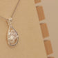 ALOV Jewelry Sterling Silver "She believed she could so she did" Cubic Zirconia Pendant Necklace