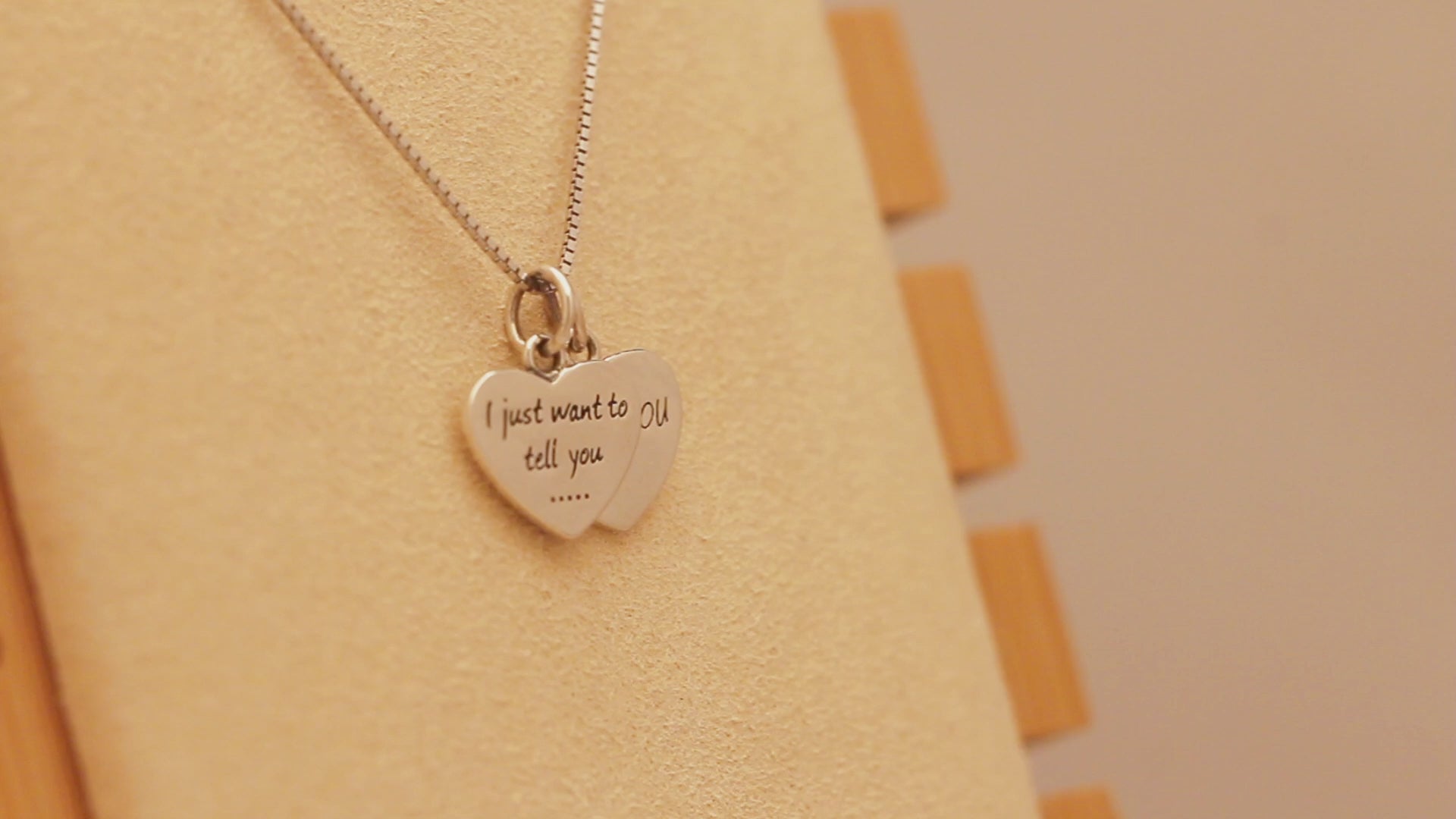 Alov Sterling Silver I just want to tell you I love you Double