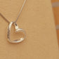 ALOV Jewelry Sterling Silver forever friend Love Heart Pendant Necklace