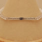 ALOV Jewelry Sterling Silver "I love you to the moon and back" 4mm Cubic Zirconia Tennis Bracelet